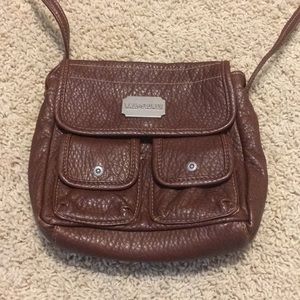 Brown Long Strap Purse
